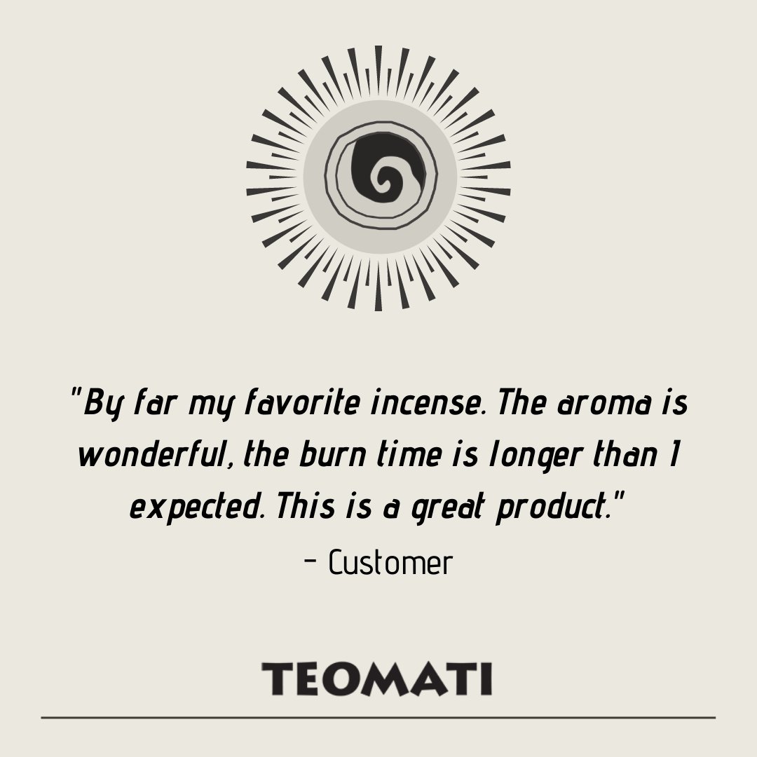 "The aroma takes you to a spiritual place. Most amazing scent. I use these every time I do a reading."
